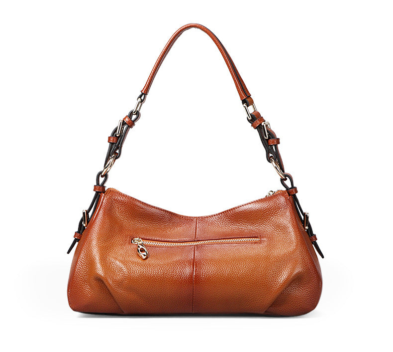 Women Genuine Leather Dumpling Shoulder Bag
